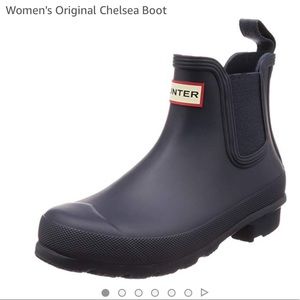 HUNTER original Chelsea boot in NAVY blue